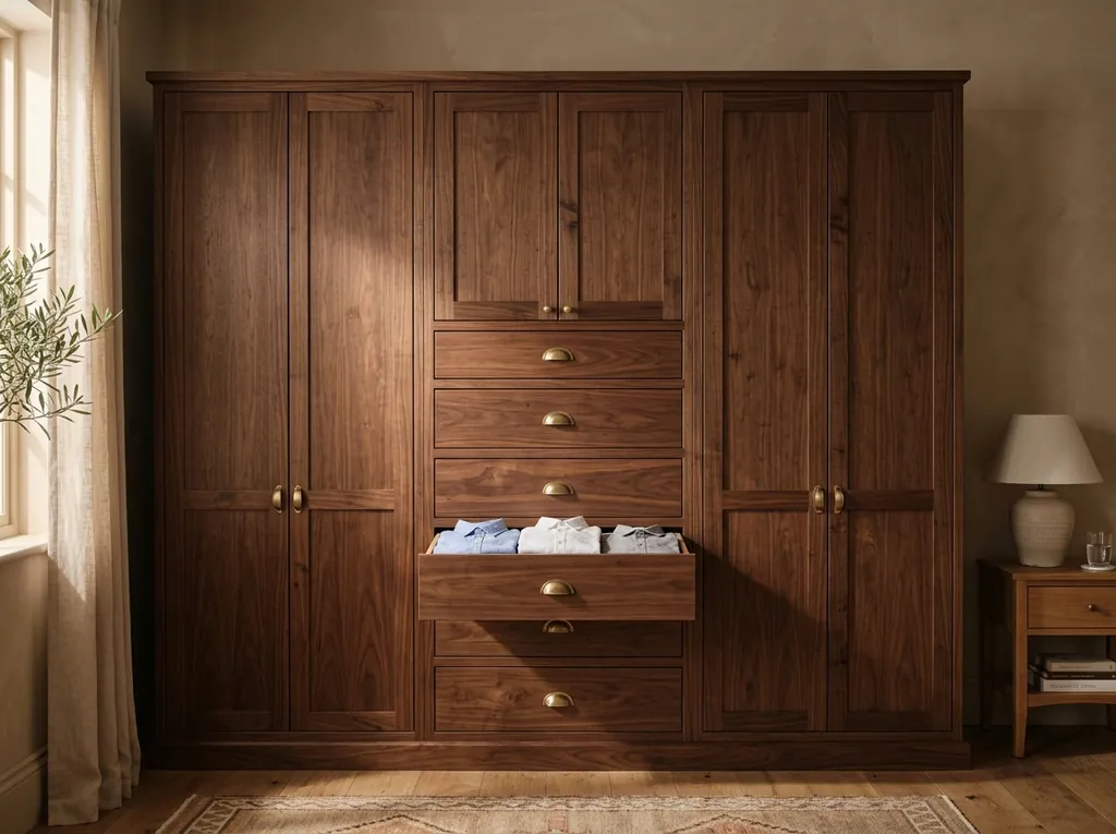 Mixed door-and-drawer combination fitted in a Heaton home — editorial photograph.